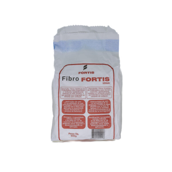 FIBRA DE POLIPROPILENO 12MM ( PACK 600 GRAMAS ) - FIBROFORTIS