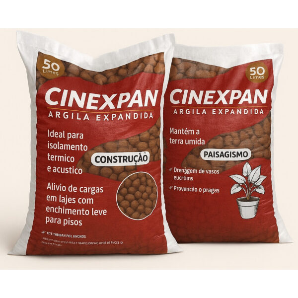 ARGILA EXPANDIDA 3222 SACO 50 LITROS ( 20KG )