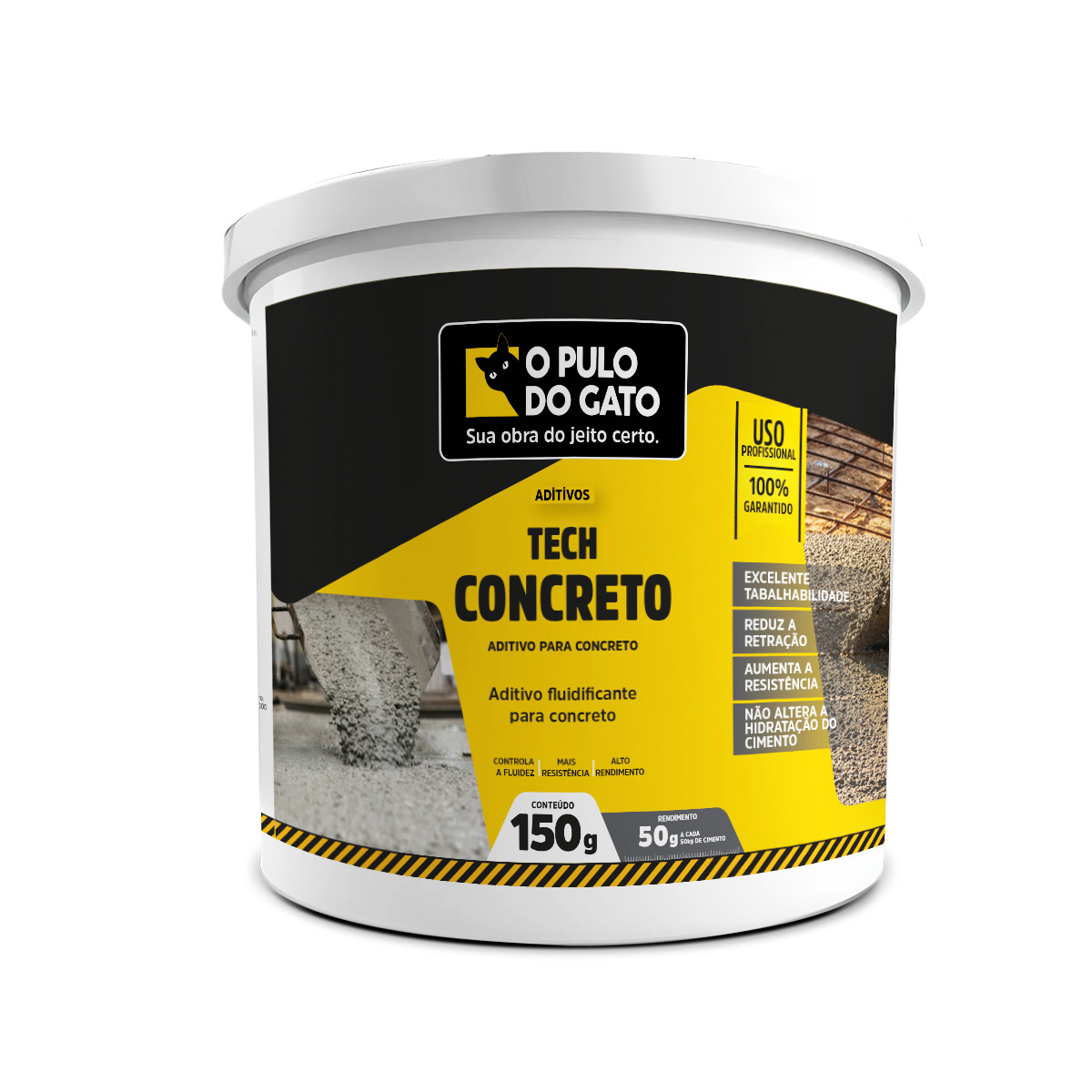 Aditivo Para Concreto Tech Concreto 150g - Pulo Do Gato