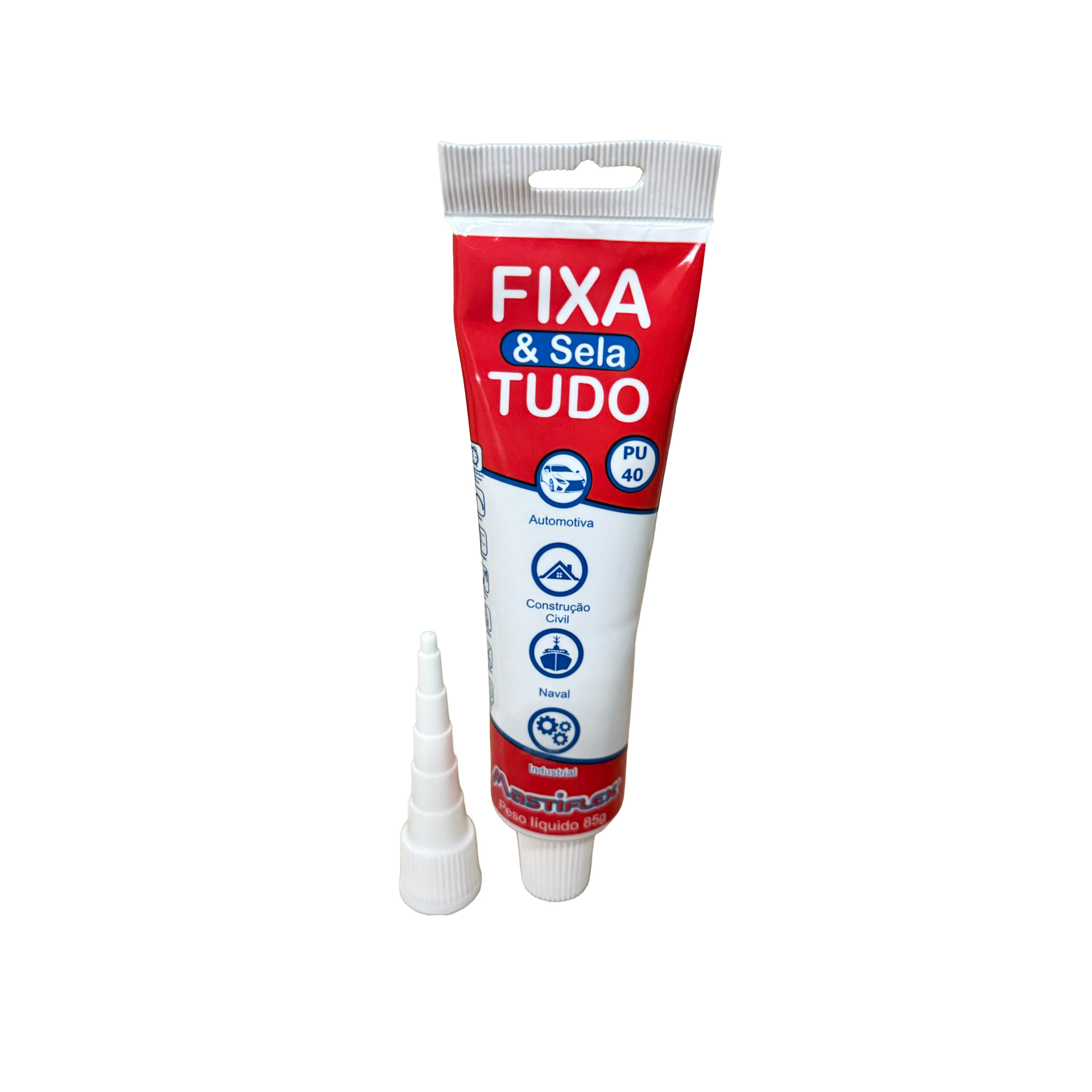 FIXA.E.SELA TUDO BRANCO BISNAGA.85g - MASTIFLEX