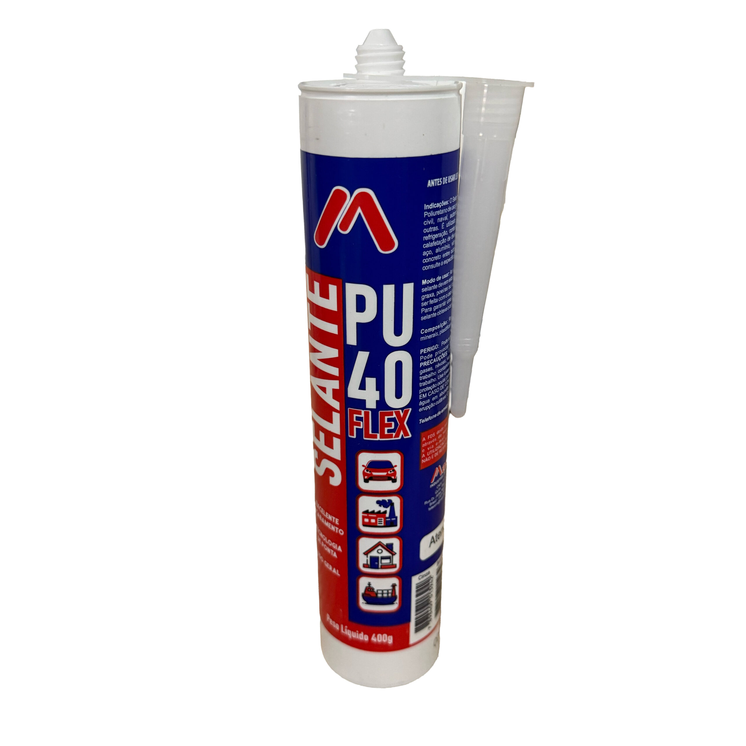 PU.FLEX SELANTE POLIURETANO BRANCO -TUBO 400gr - MASTIFLEX